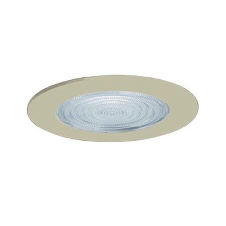 Jesco 5 - inch Line Voltage Shower Trim with Fresnel Lens Trim Satin Chrome Finish TM5507ST